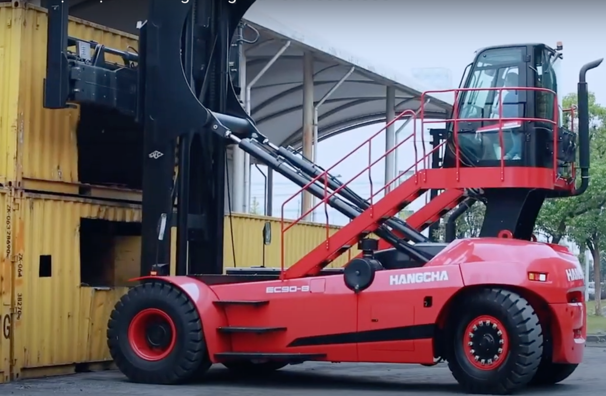 Xe nâng gắp container rỗng - 9 tấn - Xe nâng Hangcha | Mới 2021