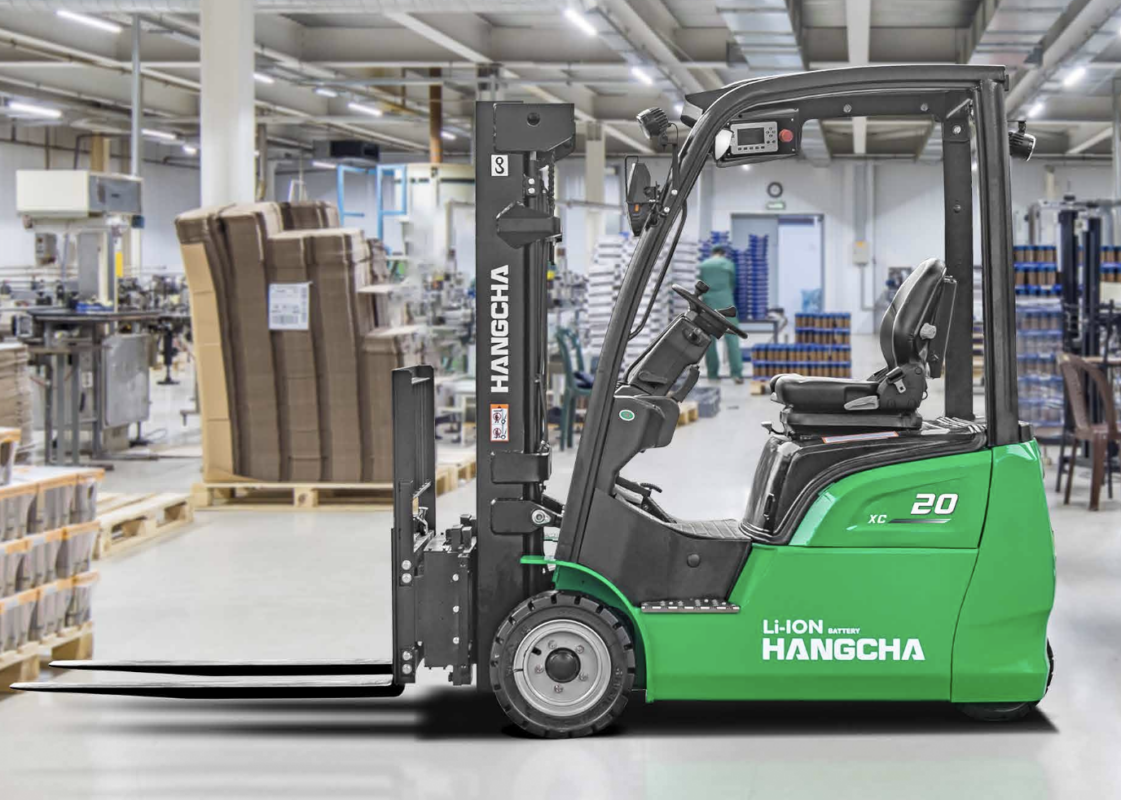 Xe nâng điện 3 bánh XC series ( nhìn ngang) 